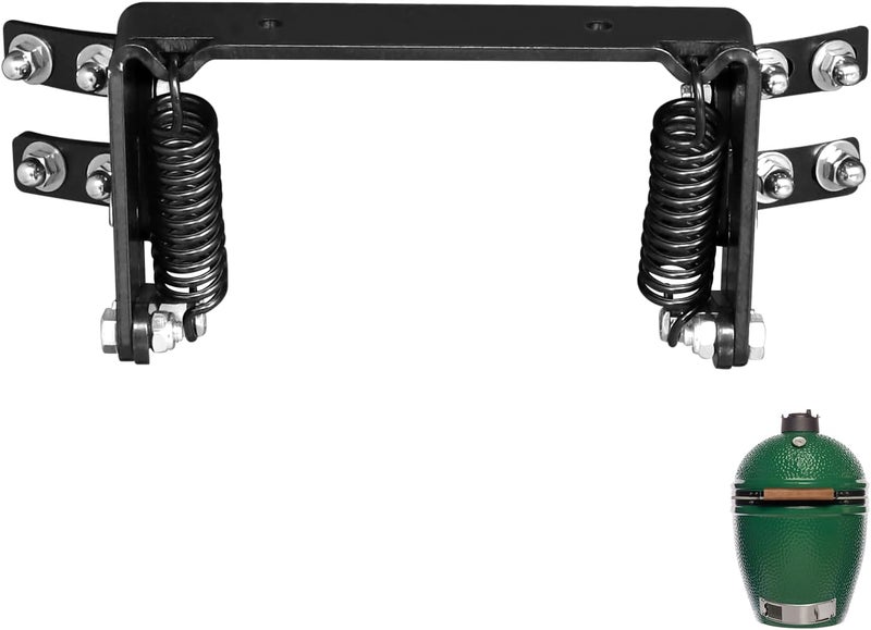 Vankey Hinge Assembly for Large Big Size Green Egg Grill – Powder Coated Steel Replacement Hinges with Spring, Durable & Weather-Resistant Hinge Kit for Large Green Egg（L-One-Piece） - Image 1